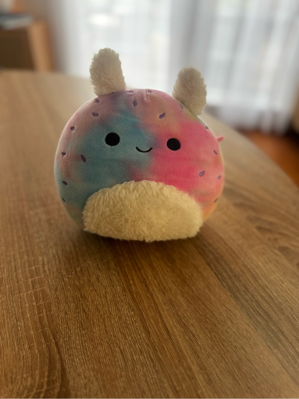Squishmallows Pastel Rainbow Bunny Plush - Pink Blue Purple